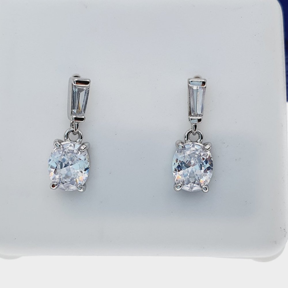 925 Sterling Silver Cz Stud Earrings For WomenGirl Us925p1218 63$